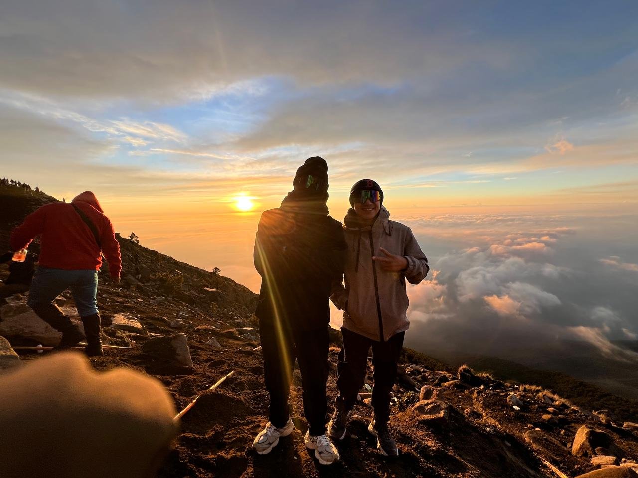 Grupo durante la experiencia